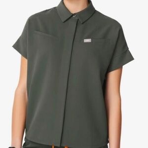 Figs Elmina Collared Top